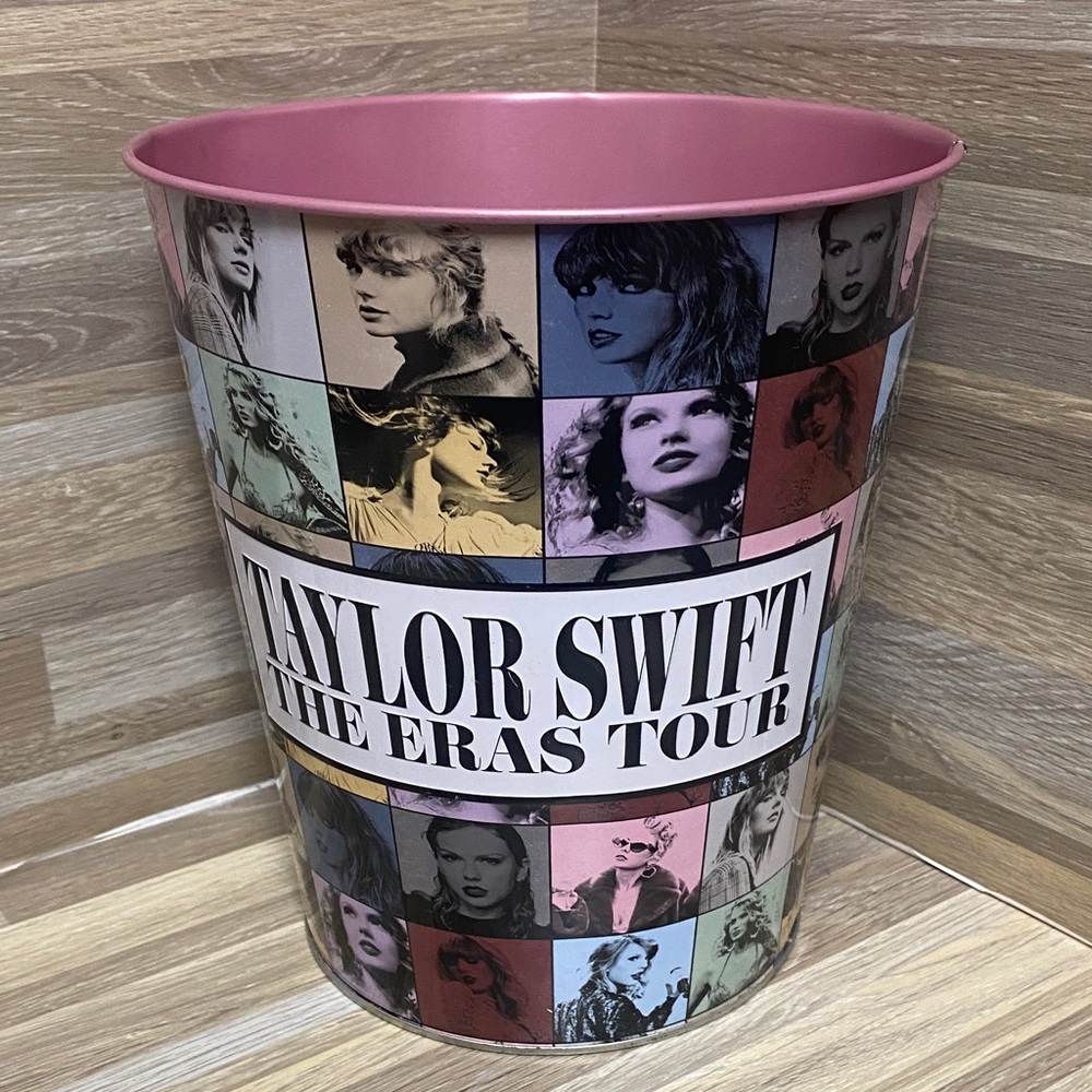 Taylor Swift The Eras Tour Pink and Multicolor Waste Bin
